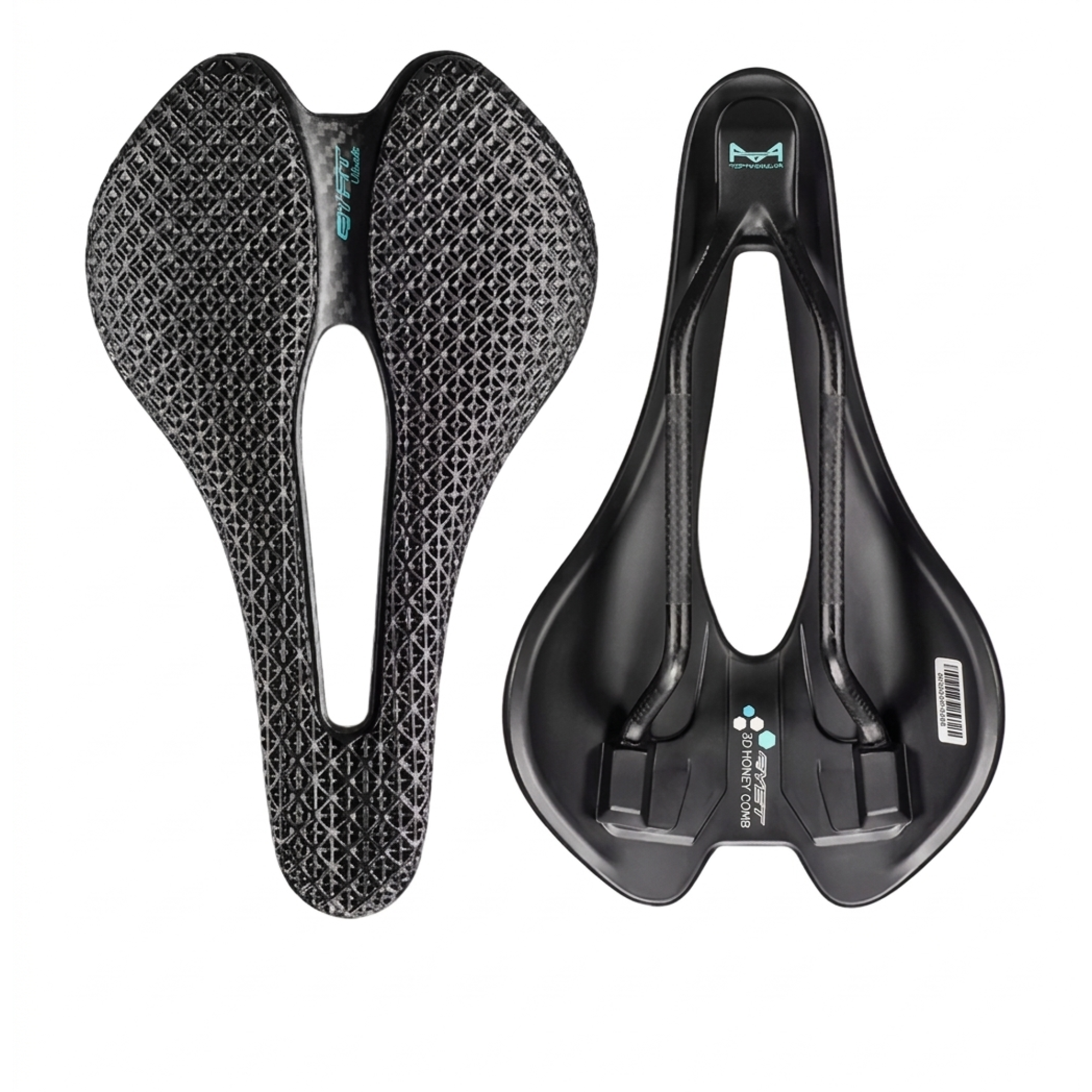 Asiento de Bicicleta 3D Railes de Carbono